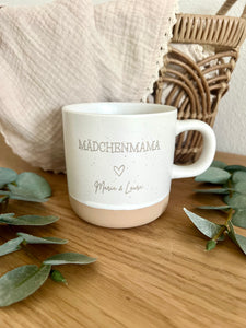 Mädchenmama Tasse aus Keramik, Becher, Kaffeetasse, Geschenk Mädchenmama
