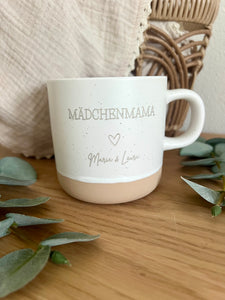 Mädchenmama Tasse aus Keramik, Becher, Kaffeetasse, Geschenk Mädchenmama