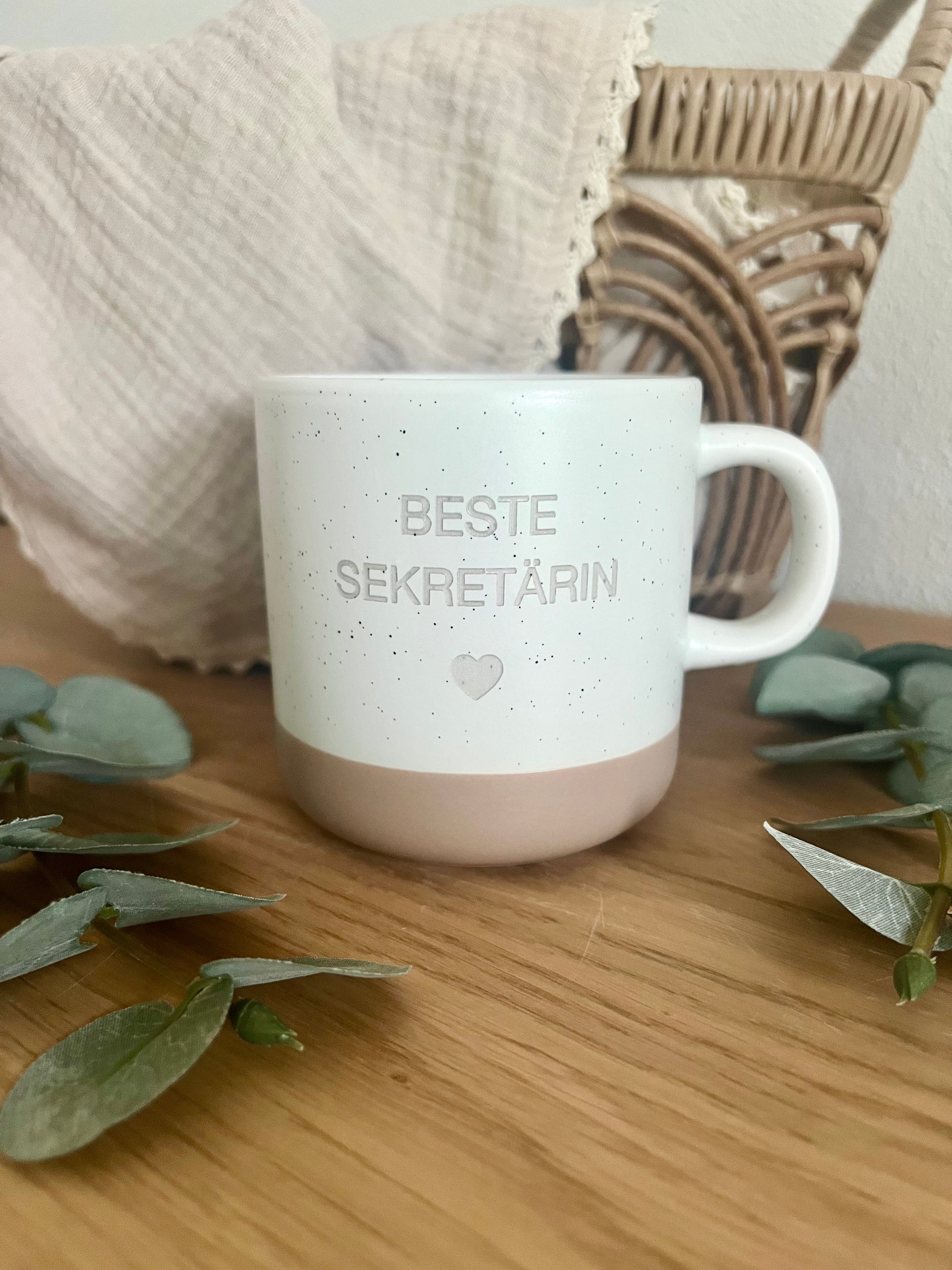 Beste Sekretärin Tasse aus Keramik, Becher, Kaffeetasse