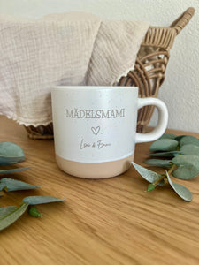Mädelsmami Tasse aus Keramik, Becher, Kaffeetasse, Geschenk Mädchenmama