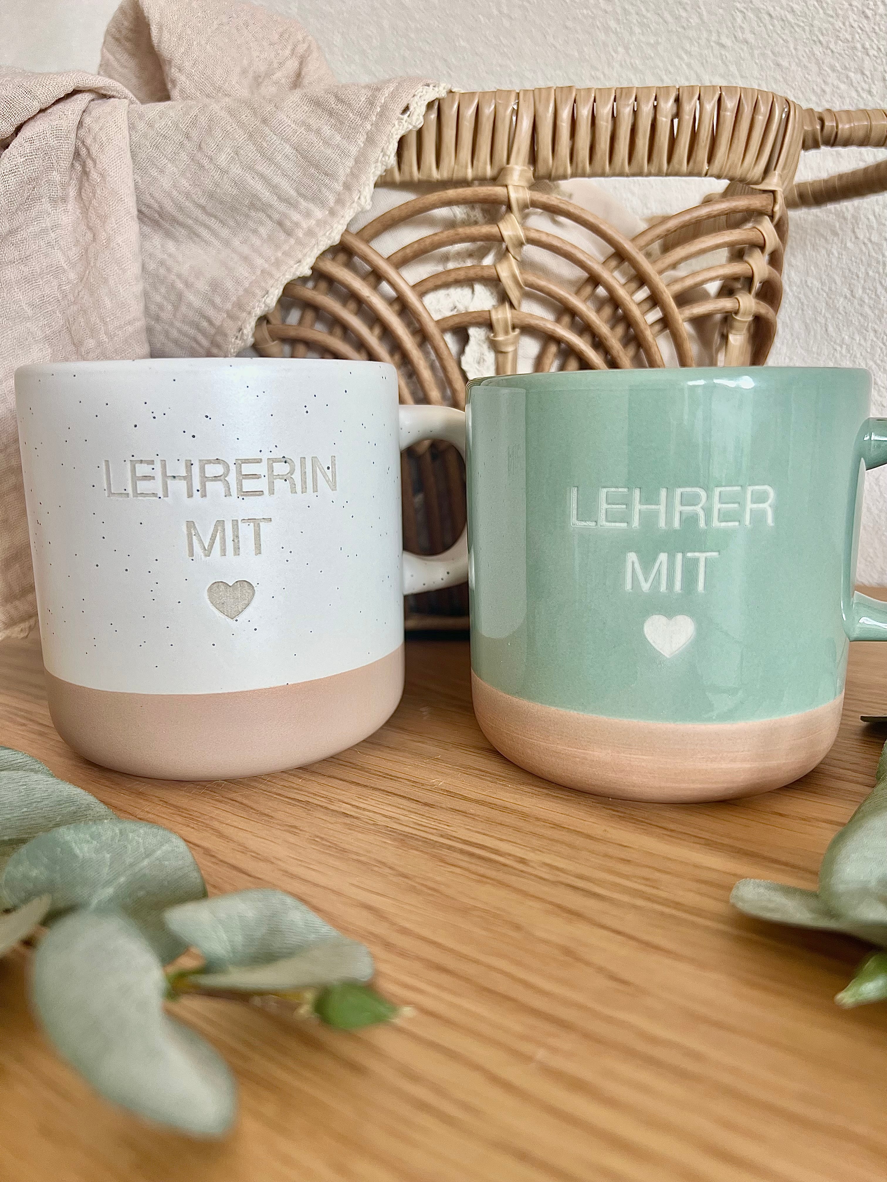 Tasse aus Keramik, Becher, Kaffeetasse Geschenk Lehrer